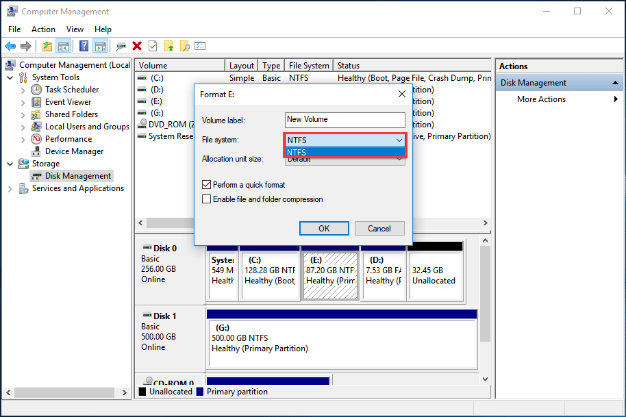 windows 10 disk management eject